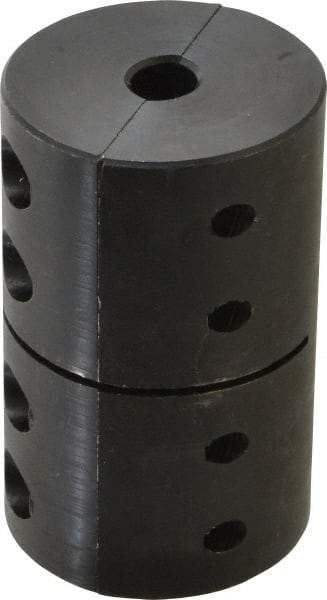 Climax Metal Products - 1/2" Inside x 2" Outside Diam, Machinable Rigid Coupling - No Keyway - 3" Long - Exact Industrial Supply