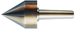 Riten - MT6 Taper Shank, Live Center - 5-1/2" Point Diam, 5-15/16" Point Len, 4,500 Lb Max Workpc, 6-5/16" OAL, Pipe Nose Point - Exact Industrial Supply