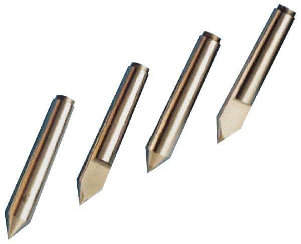 Riten - 3/4" Head Diam, Hardened Tool Steel Standard Point Solid Dead Center - Jarno 6 Taper, 3/4" Point Diam, 6" OAL - Exact Industrial Supply