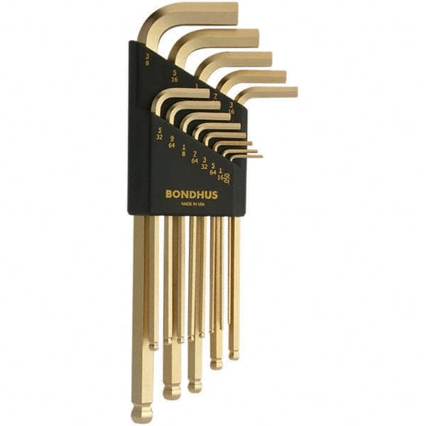 Bondhus - Hex Key Sets Tool Type: Ball End Handle Type: L-Key Long Arm - Exact Industrial Supply