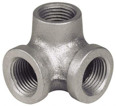 B&K Mueller - Class 150, 3/4" Galvanized Pipe Side Outlet Elbow - Threaded, Malleable Iron - Exact Industrial Supply