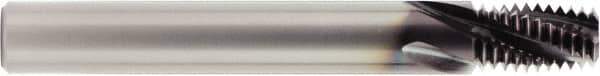 OSG - 1/8-27 NPTF, 0.284" Cutting Diam, 3 Flute, Solid Carbide Helical Flute Thread Mill - Internal Thread, 0.426" LOC, 3" OAL, 5/16" Shank Diam - Exact Industrial Supply