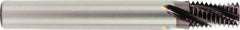 OSG - 1/2-14 NPT, 0.57" Cutting Diam, 4 Flute, Solid Carbide Helical Flute Thread Mill - Internal Thread, 0.821" LOC, 4" OAL, 5/8" Shank Diam - Exact Industrial Supply