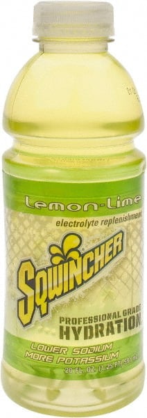 Sqwincher - Activity Drinks; Type: Activity Drink ; Form: Liquid ; Flavor: Lemon-Lime ; Container Type: Bottle ; Container Size: 20 oz - Exact Industrial Supply