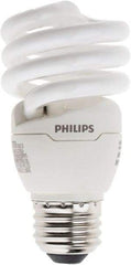 Philips - 13 Watt Fluorescent Residential/Office Medium Screw Lamp - 4,100°K Color Temp, 900 Lumens, 120 Volts, EL/mDT, 10,000 hr Avg Life - Exact Industrial Supply