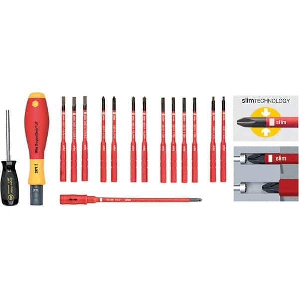 Wiha - Multi-Bit Screwdriver - Phillips & Torx Tip - Exact Industrial Supply