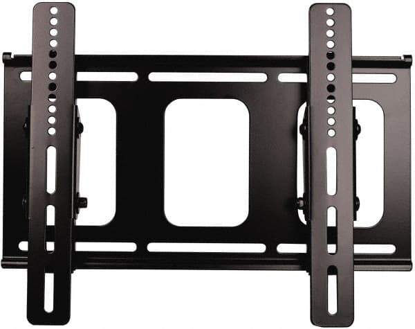 Video Mount - Flat Panel Tilt Mount For 27 to 42 Inch LCD Monitor - Black, 100 Lbs. Load Capacity, 15° Max Tilt Angle, Wall Mount Tilting - Exact Industrial Supply