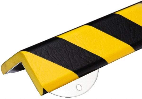PRO-SAFE - Flexible Polyurethane Foam Type H+ Corner Protector - Fluorescent Yellow - Exact Industrial Supply