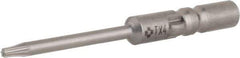 Wera - 4mm Drive, Torx Precision Screwdriver Bit - 1-9/16" OAL - Exact Industrial Supply
