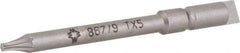 Wera - 4mm Drive, Torx Precision Screwdriver Bit - 1-3/4" OAL - Exact Industrial Supply