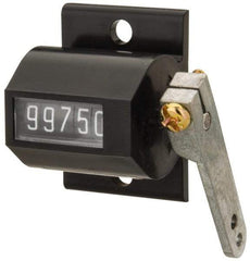 Value Collection - 5 Digit Mechanical Display Stroke Counter - Manual Reset - Exact Industrial Supply