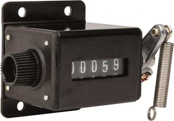 Value Collection - 5 Digit Mechanical Display Stroke Counter - Manual Reset - Exact Industrial Supply