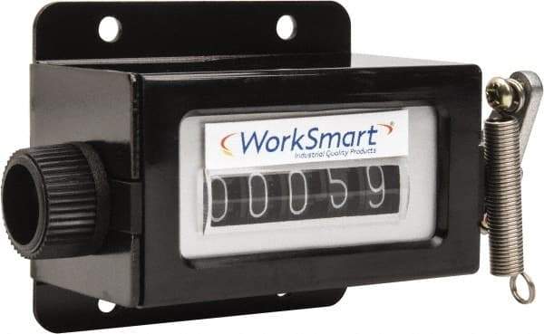 Value Collection - 5 Digit Mechanical Display Stroke Counter - Manual Reset - Exact Industrial Supply