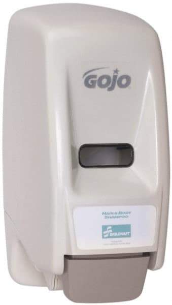 Ability One - 800 mL Liquid Hand Sanitizer Dispenser - Plastic, Hanging, White - Exact Industrial Supply