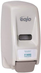 Ability One - 800 mL Liquid Hand Soap Dispenser - Plastic, Hanging, White - Exact Industrial Supply