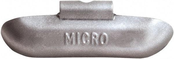 Bada - 3.5 oz PFE Wheel Weight - Black, Steel, For Use with Automotive & Light Trucks - Exact Industrial Supply