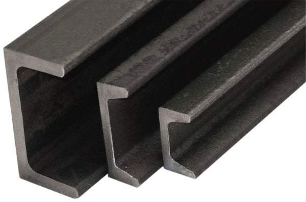 Value Collection - Channel Iron Material Specification: Low Carbon Steel Wall Thickness (Inch): 1/8 - Exact Industrial Supply