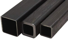 Value Collection - 2 Inch Square x 6 Ft. Long, Low Carbon Steel, Square Welded Tube - 3/16 Inch Wall Thickness, Low Carbon Grade - Exact Industrial Supply