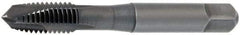 OSG - #4-48 UNF, 2 Flute, Oxide Finish, Vanadium High Speed Steel Spiral Point Tap - Plug Chamfer, Right Hand Thread, 1-7/8" OAL, 9/16" Thread Length, 0.141" Shank Diam, 2B Class of Fit, Series 300 - Exact Industrial Supply