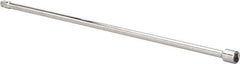 Paramount - 3/8" Drive Standard Socket Extension - 18" OAL, Chrome Finish - Exact Industrial Supply