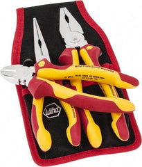 Wiha - 3 Piece Insulated Hand Tool Set - Comes in Belt Pack - Exact Industrial Supply