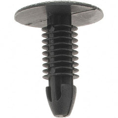 Value Collection - 11mm Hole Diam, Ratchet Shank, Nylon Panel Rivet - 20mm Length Under Head, 11mm Material Thickness - Exact Industrial Supply