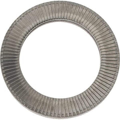 Value Collection - 7/8", 1.368" OD, Uncoated, Stainless Steel Wedge Lock Washer - Grade 316L, 0.912 to 0.928" ID - Exact Industrial Supply