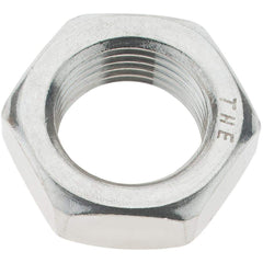 Value Collection - 3/4-16 UNC Stainless Steel Right Hand Hex Jam Nut - 1-1/8" Across Flats, 27/64" High - Exact Industrial Supply