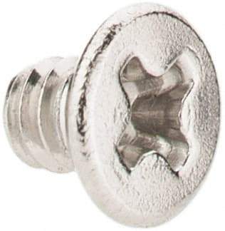 Value Collection - #2-56 UNC, 1/8" OAL Phillips Drive Machine Screw - Flat Head, Grade 18-8 Stainless Steel, Uncoated, Without Washer - Exact Industrial Supply