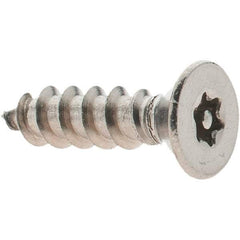 Value Collection - #10 Flat Head Torx Sheet Metal Screw - Stainless Steel, 3/4" OAL, Grade 18-8, T25 Drive - Exact Industrial Supply