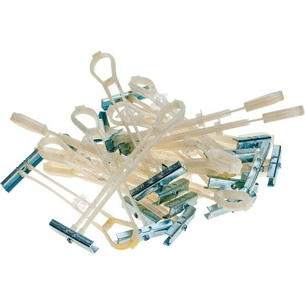 Value Collection - 3/16" Diam, 4" Long, 2-1/2" Thick, Strap Toggle Drywall & Hollow Wall Anchor - Plastic, Use with Drywall - Exact Industrial Supply