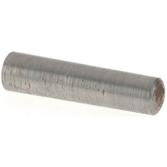 Made in USA - Size 4, 0.2292" Small End Diam, 0.25" Large End Diam, Uncoated Steel Taper Pin - Exact Industrial Supply