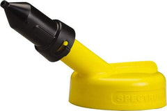 Trico - 4 Gal Capacity Polyethylene Oil Storage System - 1/4" Tip OD, 7" Straight Spout, Yellow - Exact Industrial Supply