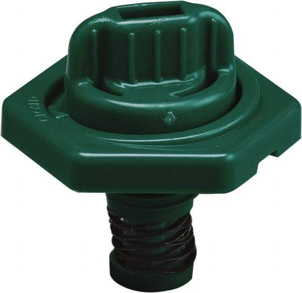 Trico - 4 Gal Capacity Polyethylene Oil Storage System - 7" Straight Spout, Dark Green - Exact Industrial Supply