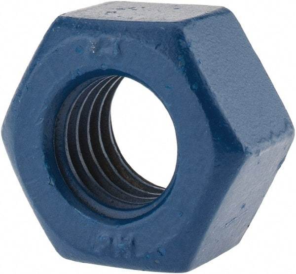 Value Collection - 3/4-10 UNC Steel Right Hand Heavy Hex Nut - 1-1/4" Across Flats, 0.7344" High, Zinc-Plated Finish - Exact Industrial Supply