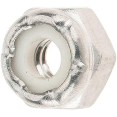 Value Collection - #10-24 UNC 316 Hex Lock Nut with Nylon Insert - 1/4" High - Exact Industrial Supply
