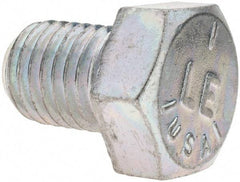 Value Collection - 3/4-10 UNC, 1" Length Under Head Hex Head Cap Screw - Fully Threaded, Grade 5 Steel, Zinc-Plated Finish, 1-1/8" Hex - Exact Industrial Supply