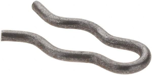 Value Collection - 7/64" Groove, 5/8" Long, Plain Spring Steel Hair Pin Clip - 3/16" Clip Diam, 0.047" Shaft Diam, Grade 2 - Exact Industrial Supply
