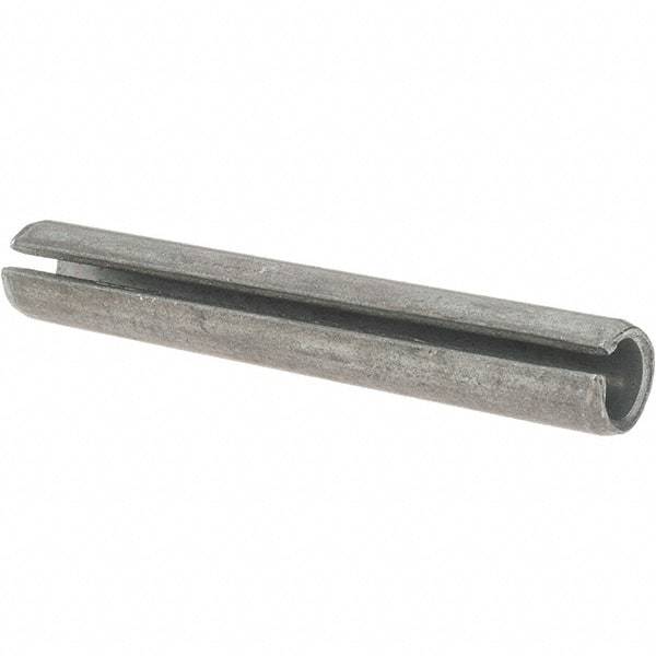 Value Collection - 7/16" Diam x 3" Long Slotted Spring Pin - Grade 1070-1090 Alloy Steel, Black Oxide Finish - Exact Industrial Supply