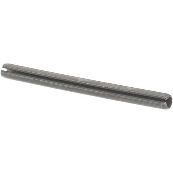 Value Collection - 5/64" Diam x 1" Long Slotted Spring Pin - Grade 1070-1090 Alloy Steel, Uncoated - Exact Industrial Supply