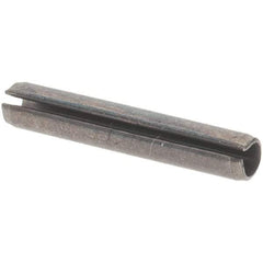 Value Collection - 1/16" Diam x 3/8" Long Slotted Spring Pin - Grade 1070-1090 Alloy Steel, Black Oxide Finish - Exact Industrial Supply