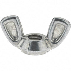 Value Collection - 5/16-18 UNC, Zinc Plated, Alloy Steel Type 1 Wing Nut - 1-7/32" Wing Span, 5/8" Wing Span - Exact Industrial Supply