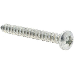 Value Collection - #10 Pan Head Phillips Sheet Metal Screw - Steel, 1-3/4" Length Under Head, Grade 2 - Exact Industrial Supply