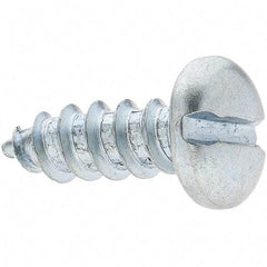 Value Collection - #14 Pan Head Slotted Sheet Metal Screw - Steel, 3/4" Length Under Head, Grade 2 - Exact Industrial Supply