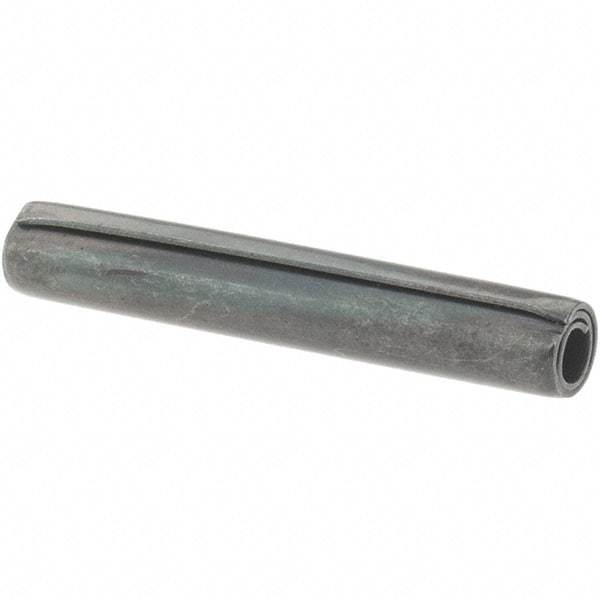 Value Collection - 5/32" Diam x 1" Long Coiled Spring Pin - Grade 1070-1090 Alloy Steel, Black Oxide Finish - Exact Industrial Supply