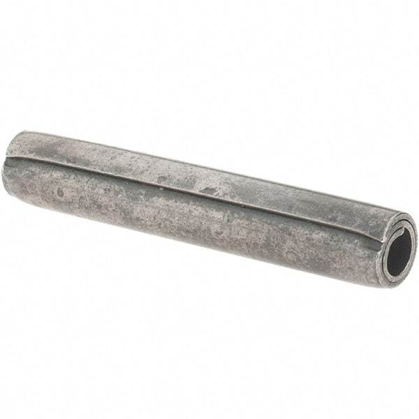 Value Collection - 7/32" Diam x 1-3/8" Long Coiled Spring Pin - Grade 1070-1090 Alloy Steel, Uncoated - Exact Industrial Supply