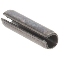 Value Collection - 1/16" Diam x 1/4" Long Slotted Spring Pin - Grade 1070-1090 Alloy Steel, Black Oxide Finish - Exact Industrial Supply