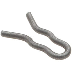 Value Collection - 5/64" Groove, 9/32" Long, Plain Spring Steel Hair Pin Clip - 1/16" Clip Diam, 0.026" Shaft Diam, Grade 2 - Exact Industrial Supply