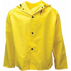 Neese - Size L Yellow Rain & Flame Resistant/Retardant Rain Jacket - Exact Industrial Supply