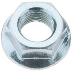 Value Collection - 1/2-20, 1.031" Flange Diam, Serrated Flange Nut - Grade Grade 2 Steel, Zinc-Plated Finish, 0.458" Flange Height - Exact Industrial Supply